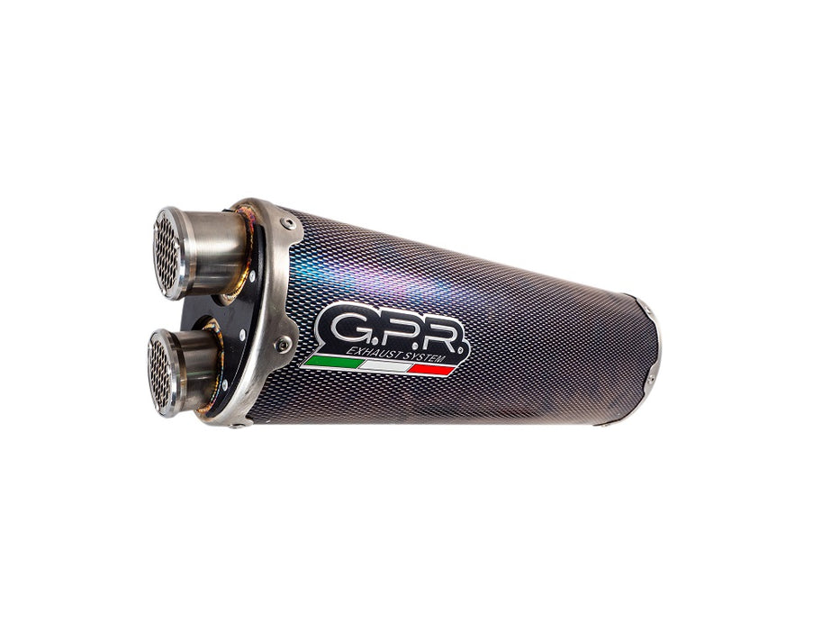 GPR Exhaust System Yamaha Tenere 700 2021-2023, Dual Poppy, Slip-on Exhaust Including Removable DB Killer and Link Pipe