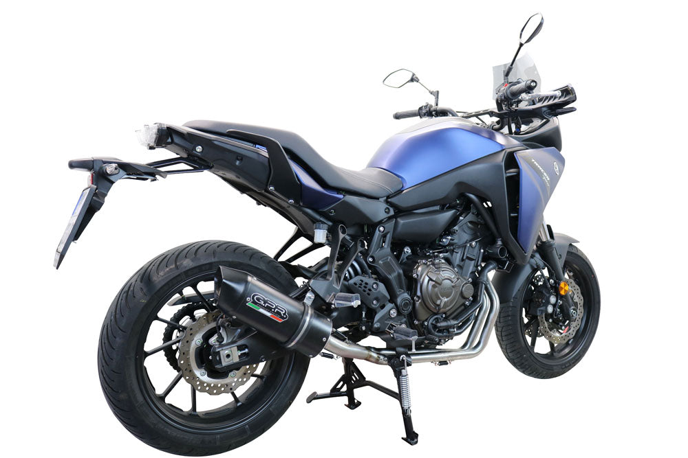 GPR Exhaust System Yamaha Tracer 700 2017-2019, Furore Evo4 Nero, Full System Exhaust, Including Removable DB Killer