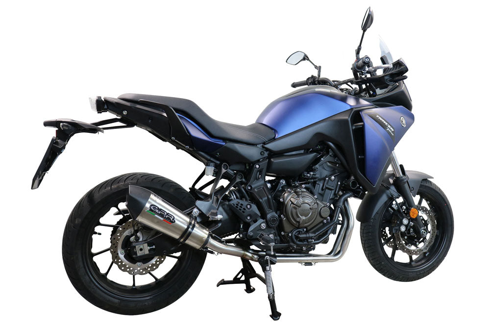 GPR Exhaust System Yamaha Tracer 700 2017-2019, Gpe Ann. titanium, Full System Exhaust, Including Removable DB Killer