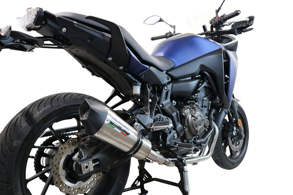 GPR Exhaust System Yamaha Tracer 700 2017-2019, Gpe Ann. titanium, Full System Exhaust, Including Removable DB Killer