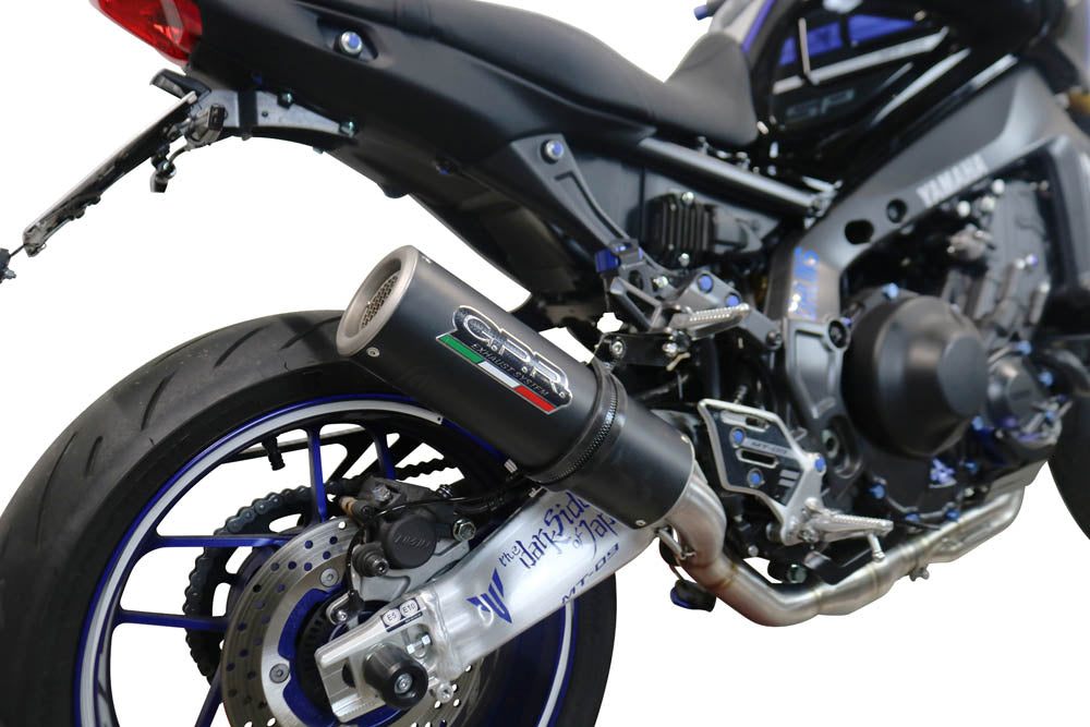 GPR Exhaust System Yamaha MT09 FJ09 2021-2023, M3 Black Titanium, Full System Exhaust, Including Removable DB Killer