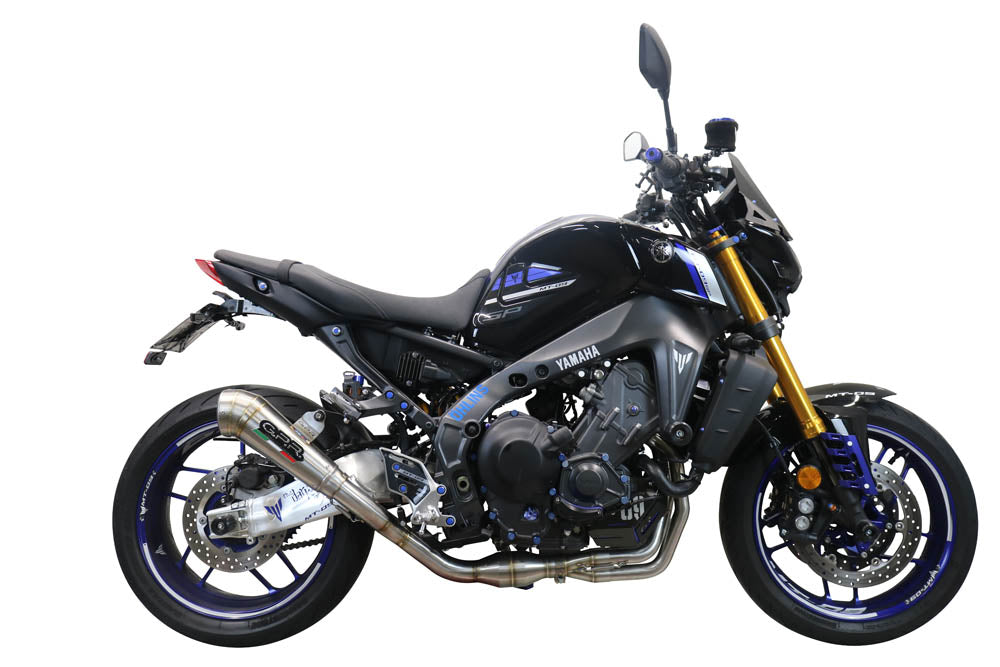 GPR Exhaust System Yamaha MT09 FJ09 2021-2023, Powercone Evo, Full System Exhaust, Including Removable DB Killer