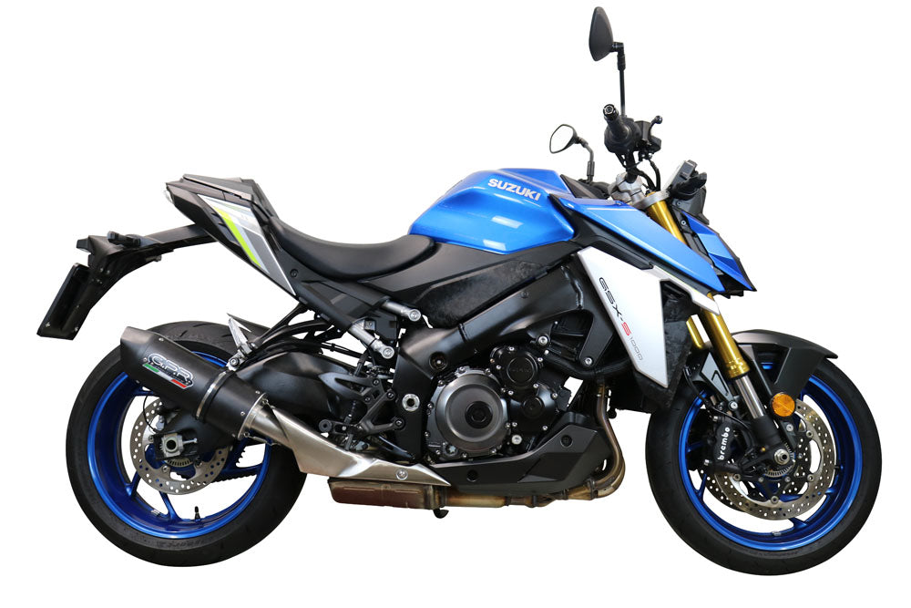 GPR Exhaust System Suzuki GSXS 1000F 2017-2020, Furore Evo4 Nero, Slip-on Exhaust Including Removable DB Killer and Link Pipe