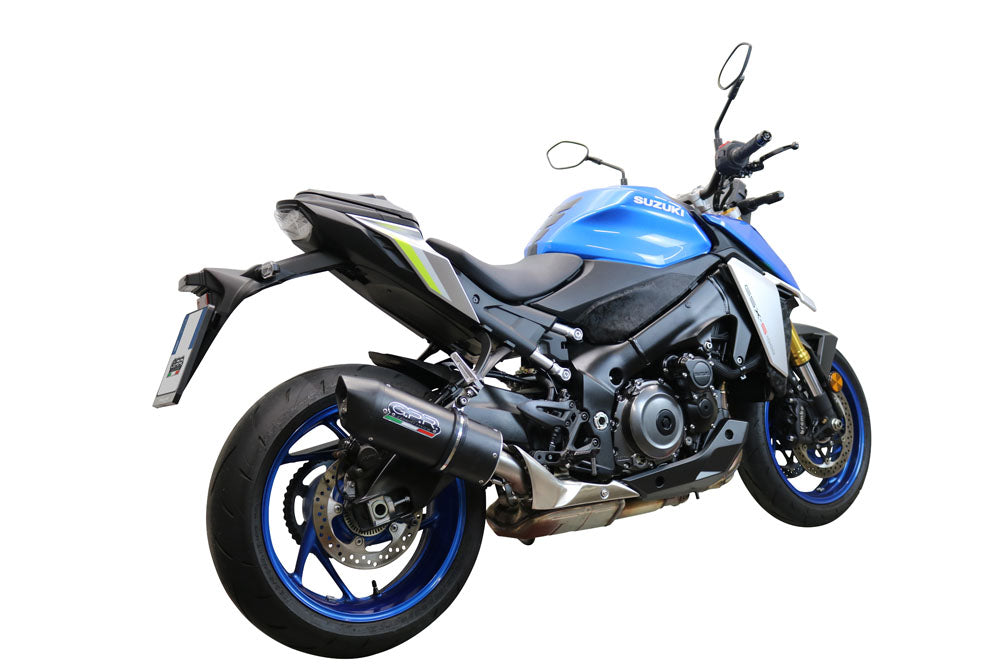 GPR Exhaust System Suzuki GSXS 1000 2015-2016, Furore Nero, Full System Exhaust, Including Removable DB Killer