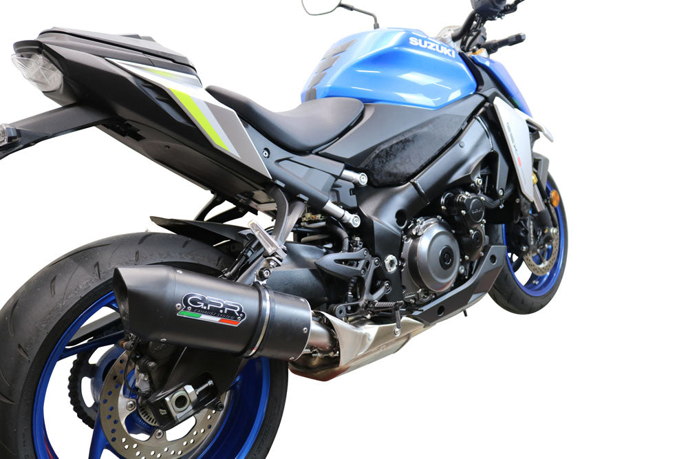 GPR Exhaust System Suzuki GSXS 1000 2015-2016, Furore Nero, Full System Exhaust, Including Removable DB Killer