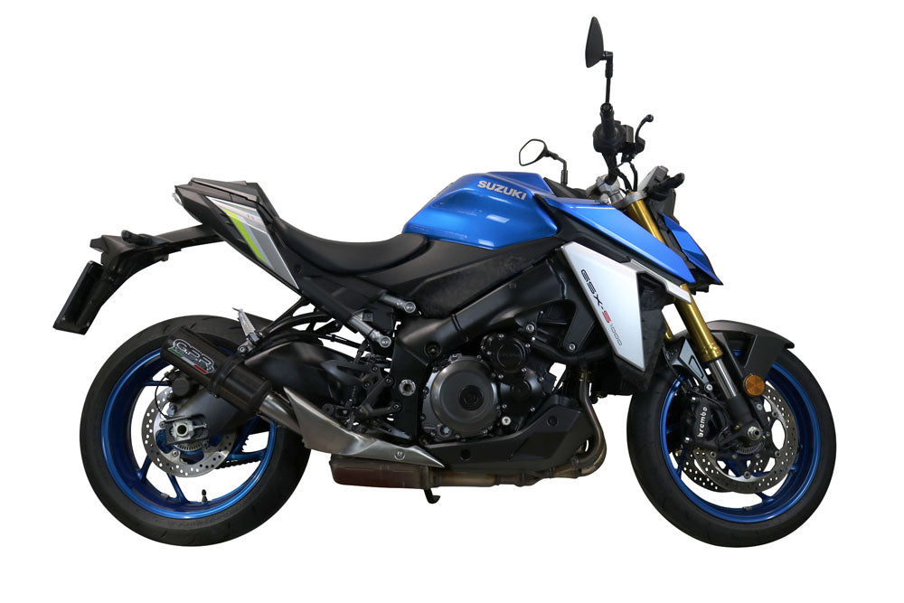 GPR Exhaust System Suzuki GSXS 1000 2015-2016, M3 Black Titanium, Full System Exhaust, Including Removable DB Killer