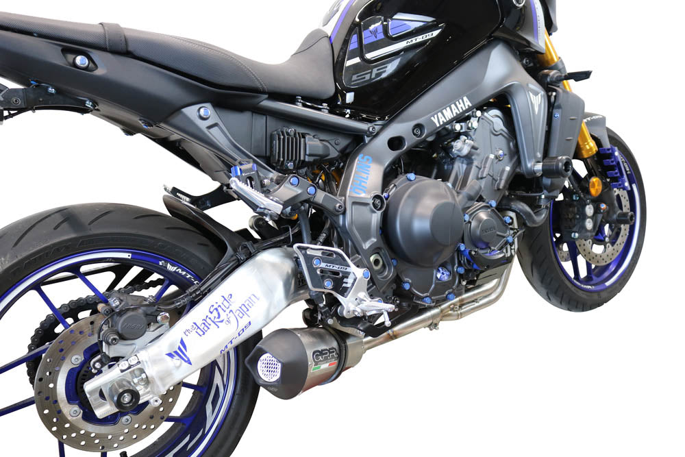 GPR Exhaust System Yamaha MT09 FJ09 2021-2023, Gpe Ann. titanium, Full System Exhaust, Including Removable DB Killer