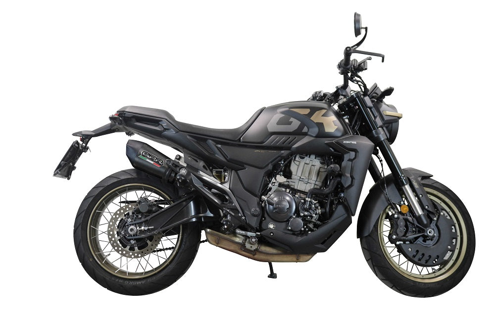 GPR Exhaust Zontes 350 GK 2022-2023, GP Evo4 Poppy, Slip-on Exhaust Including Removable DB Killer and Link Pipe