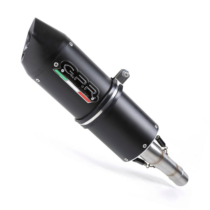 GPR Exhaust System Kawasaki ZX10R 2004-2005, Furore Nero, Slip-on Exhaust Including Removable DB Killer and Link Pipe