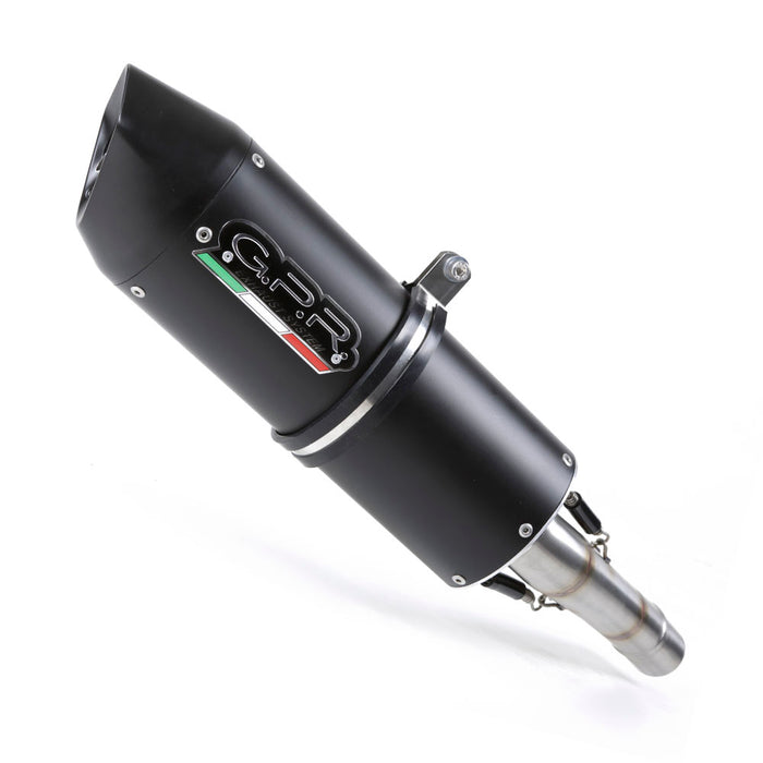 GPR Exhaust for Benelli 752S 2022-2023, Furore Evo4 Nero, Slip-on Exhaust Including Removable DB Killer and Link Pipe