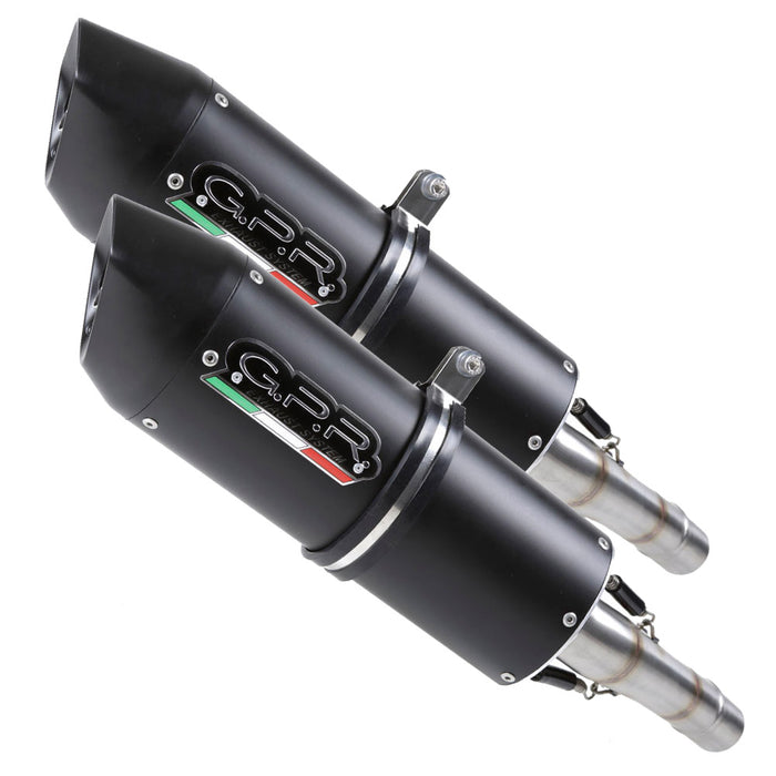 GPR Exhaust System Yamaha Tdm 850 1991-2001, Furore Nero, Dual slip-on Including Removable DB Killers and Link Pipes