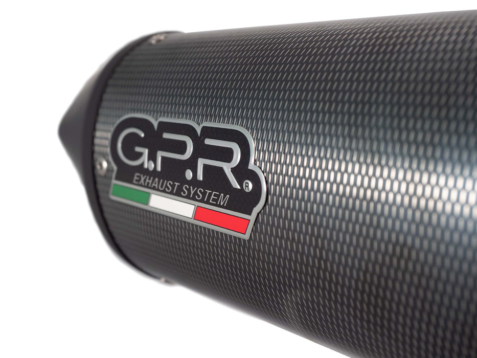 GPR Exhaust System UM Motorcycles Dsr SM - EX 125 2021-2023, Furore Evo4 Poppy, Slip-on Exhaust Including Link Pipe and Removable DB Killer