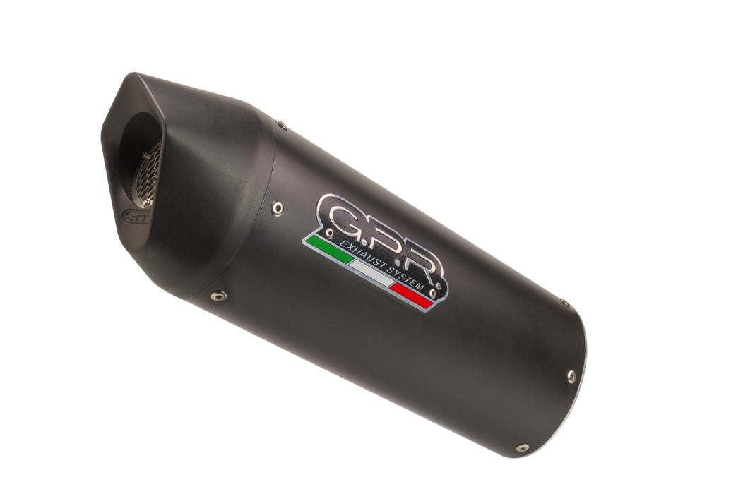 GPR Exhaust System Royal Enfield Continental 650 2019-2020, Furore Evo4 Nero, Dual slip-on Exhausts Including Removable DB Killers and Link Pipes