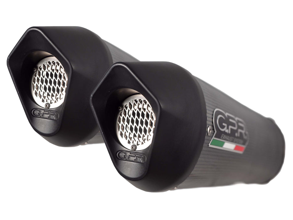 GPR Exhaust System Kawasaki ZZR1400 2017-2020, Furore Evo4 Poppy, Dual slip-on Including Removable DB Killers and Link Pipes