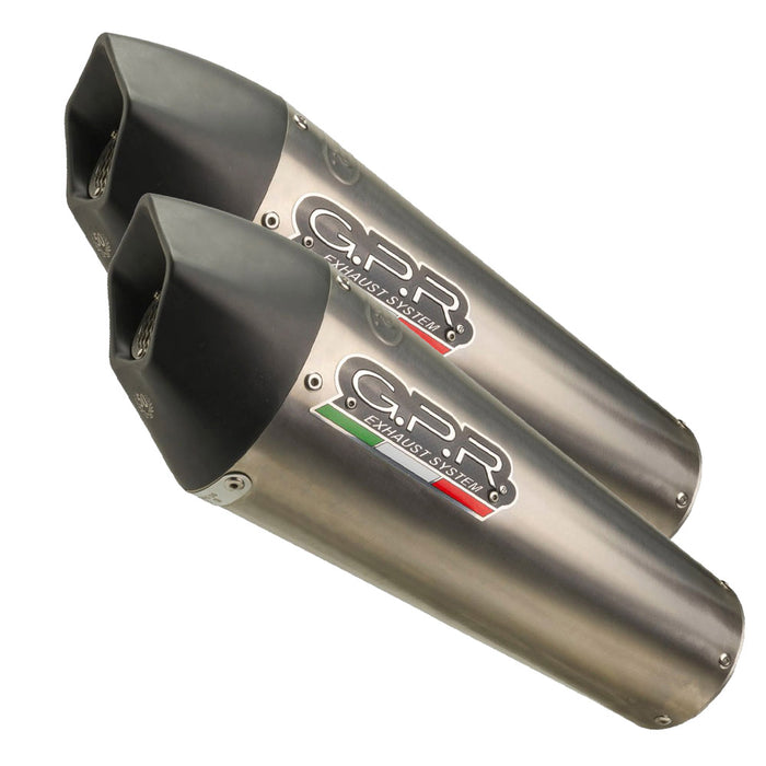 GPR Exhaust System Triumph Speed Triple 1050 R - S 2016-2020, GP Evo4 Titanium, Dual slip-on Including Removable DB Killers and Link Pipes