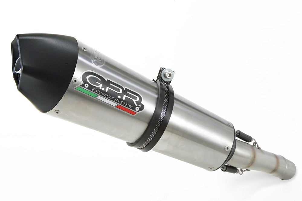 GPR Exhaust System Suzuki V-Strom DL650 2012-2016, Gpe Ann. titanium, Mid-Full System Exhaust Including Removable DB Killer