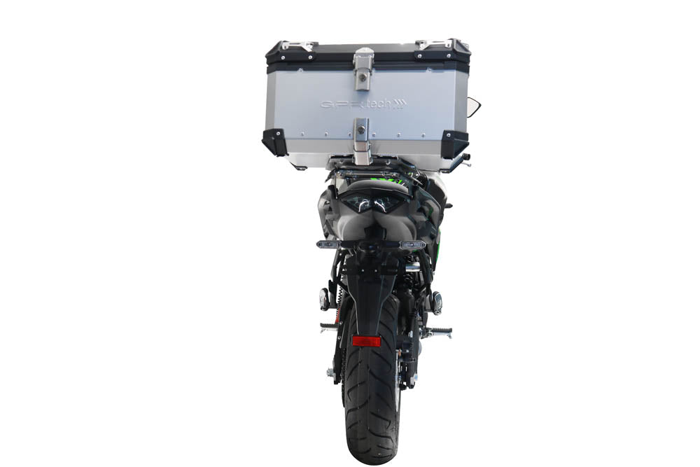 Kawasaki Versys 650 2017-2020 GPR TECH 35 L Aluminum Top Case in Silver with Specific Plate Included