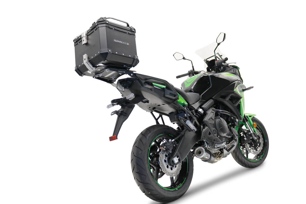 Kawasaki Versys 650 2015-2016 GPR TECH 55 L Aluminum Top Case in Black with Specific Plate Included