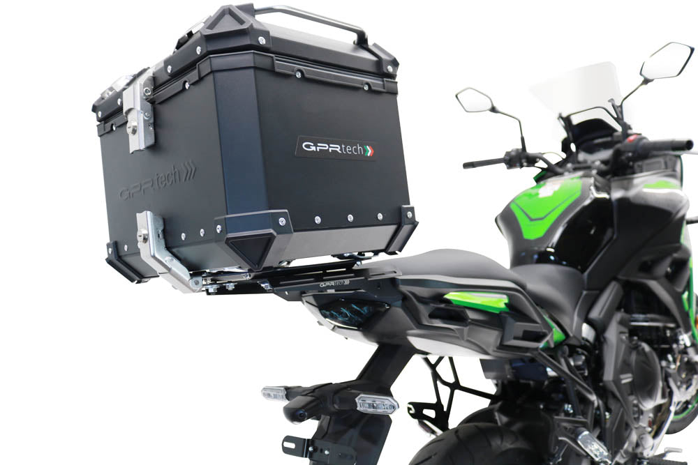 Kawasaki Versys 650 2021-2022 GPR TECH 35 L Aluminum Top Case in Black with Specific Plate Included