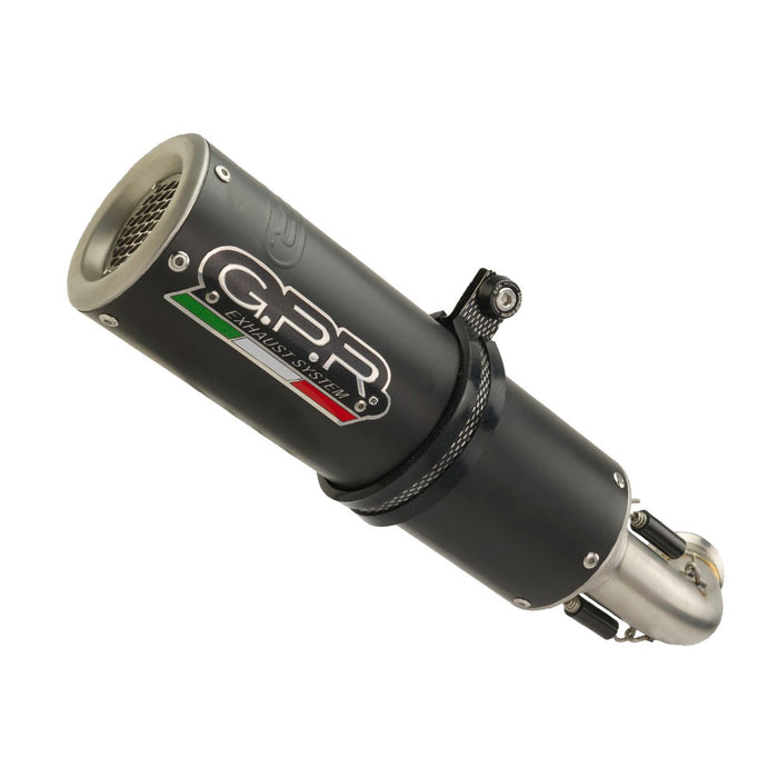 GPR Exhaust for Benelli 752S 2022-2023, M3 Black Titanium, Slip-on Exhaust Including Removable DB Killer and Link Pipe