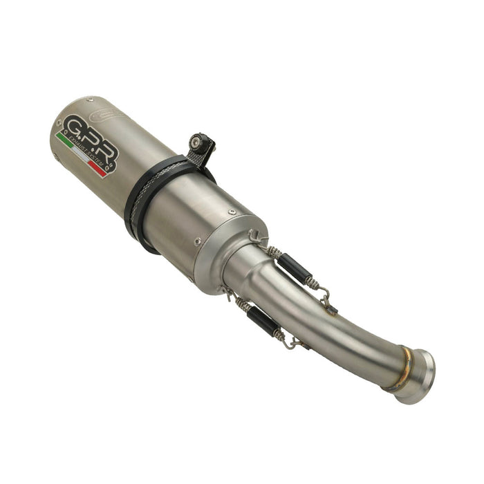 GPR Exhaust System Yamaha T-Max 500 2001-2011, M3 Titanium Natural, Full System Exhaust, Including Removable DB Killer