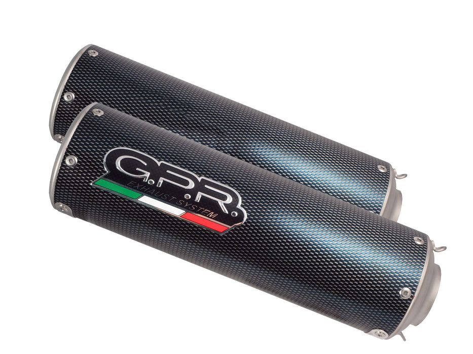 GPR Exhaust System Yamaha Fz6 600-Fazer S1-S2 2004-2013, M3 Poppy , Dual slip-on Including Removable DB Killers and Link Pipes