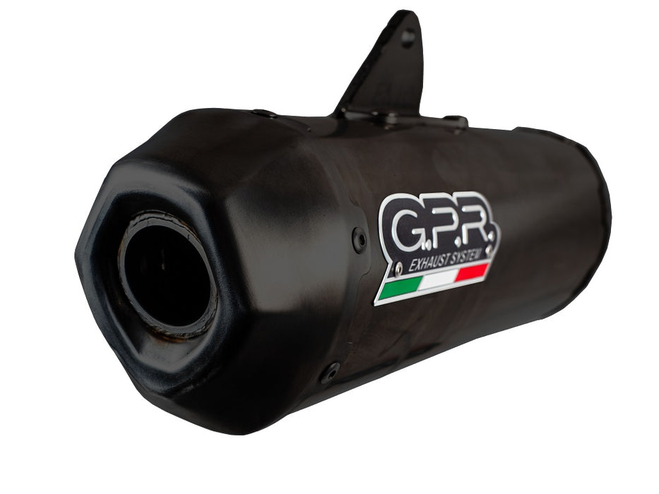 GPR Exhaust System Zontes M 125 2022-2023, Pentaroad Black, Full System Exhaust, Including Removable DB Killer