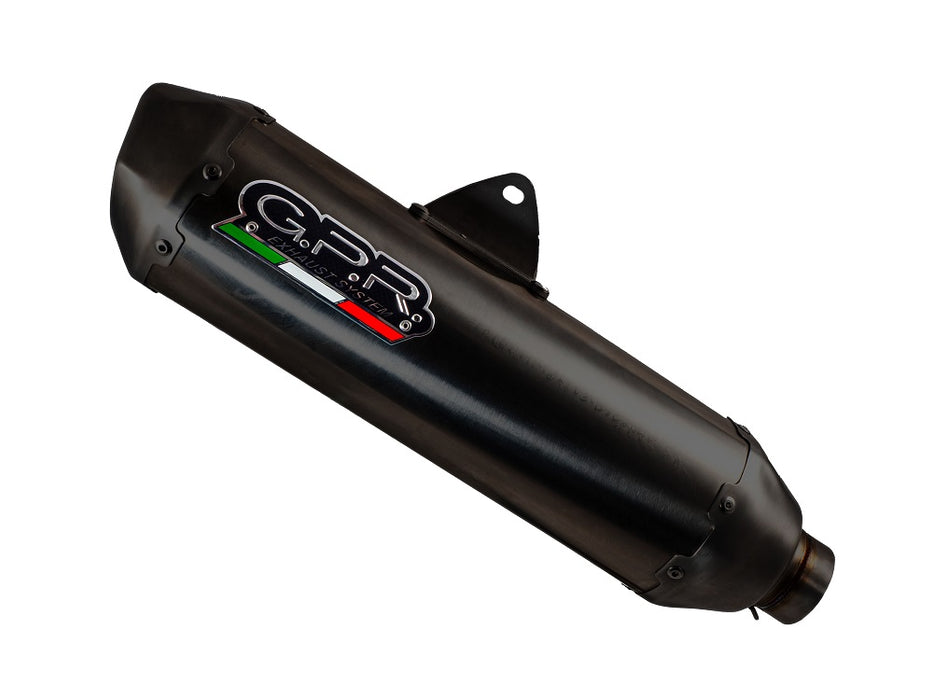 GPR Exhaust System Zontes M 125 2022-2023, Pentaroad Black, Full System Exhaust, Including Removable DB Killer