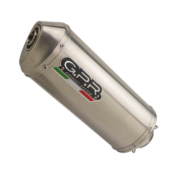 GPR Exhaust System Kawasaki ER6N ER6F 2005-2011, Satinox , Slip-on Exhaust Including Removable DB Killer and Link Pipe