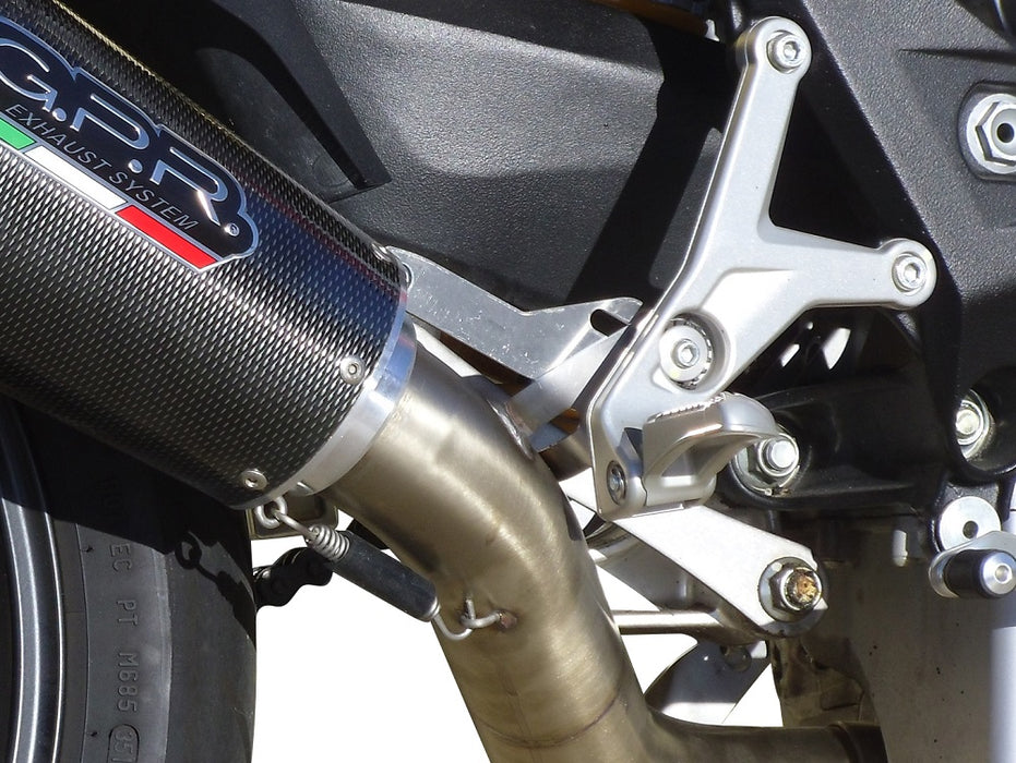 GPR Exhaust System Mv Agusta Brutale 800 Dragster 2017-2020, Furore Evo4 Nero, Slip-on Exhaust Including Link Pipe and Removable DB Killer