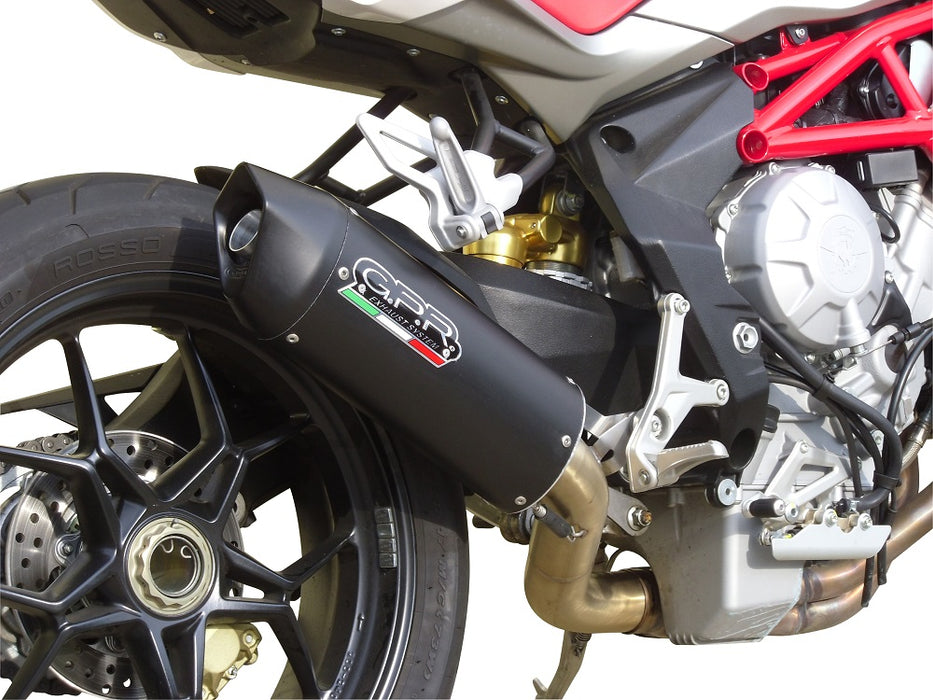 GPR Exhaust System Mv Agusta F3 800 2017-2020, Gpe Ann. titanium, Slip-on Exhaust Including Link Pipe and Removable DB Killer