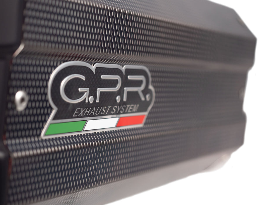 GPR Exhaust System Triumph Tiger 900 2020-2023, Sonic Poppy, Slip-on Exhaust Including Removable DB Killer and Link Pipe