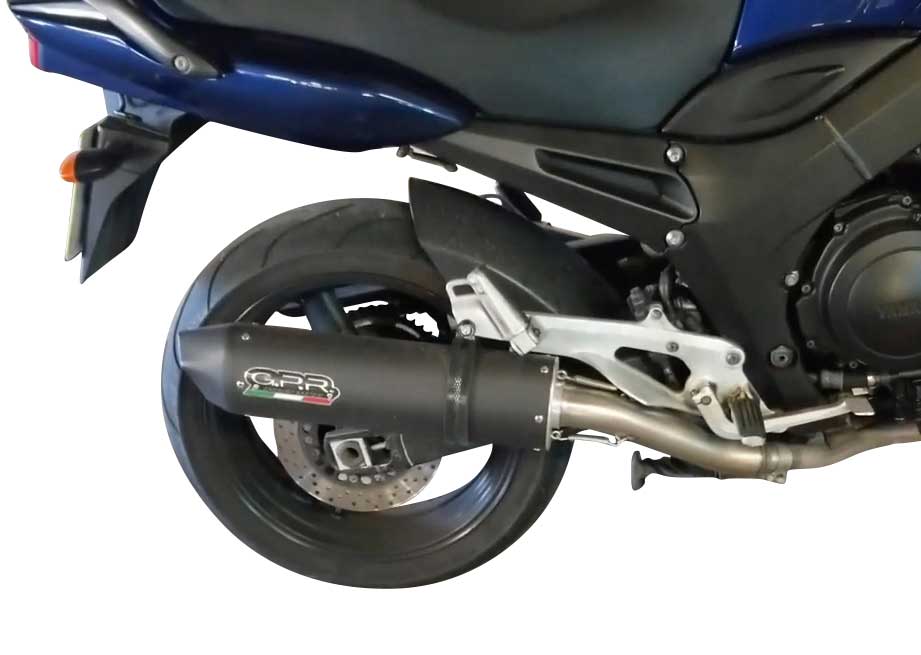 GPR Exhaust System Yamaha Tdm 900 2002-2014, Furore Nero, Dual slip-on Including Removable DB Killers and Link Pipes