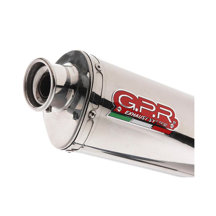 GPR Exhaust Royal Enfield Scram 411 2022-2023, Trioval, Slip-on Exhaust Including Link Pipe and Removable DB Killer