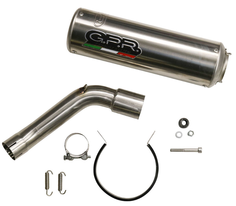 GPR Exhaust System Kawasaki Versys 1000 I.E. 2021-2023, M3 Poppy , Slip-on Exhaust Including Removable DB Killer and Link Pipe