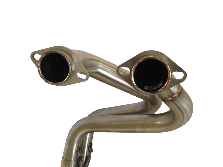 GPR Exhaust System Kawasaki ER6N ER6F 2012-2016, Satinox , Full System Exhaust, Including Removable DB Killer