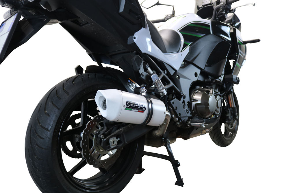 GPR Exhaust System Kawasaki Versys 1000 I.E. 2021-2023, Albus Evo4, Slip-on Exhaust Including Removable DB Killer and Link Pipe