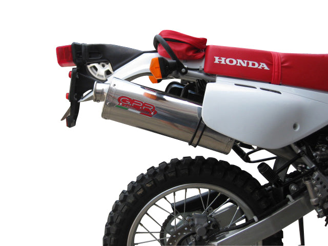 GPR Exhaust System Honda XR650R 2000-2008, Trioval, Slip-on Exhaust Including Removable DB Killer and Link Pipe