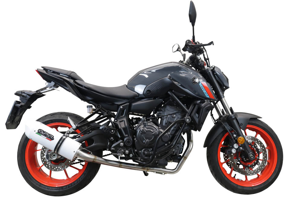 GPR Exhaust System Yamaha MT07 2021-2023, Albus Evo4, Full System Exhaust, Including Removable DB Killer