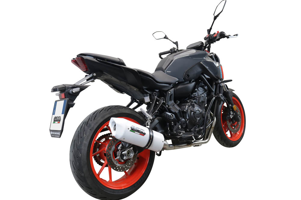 GPR Exhaust System Yamaha MT07 2021-2023, Albus Evo4, Full System Exhaust, Including Removable DB Killer