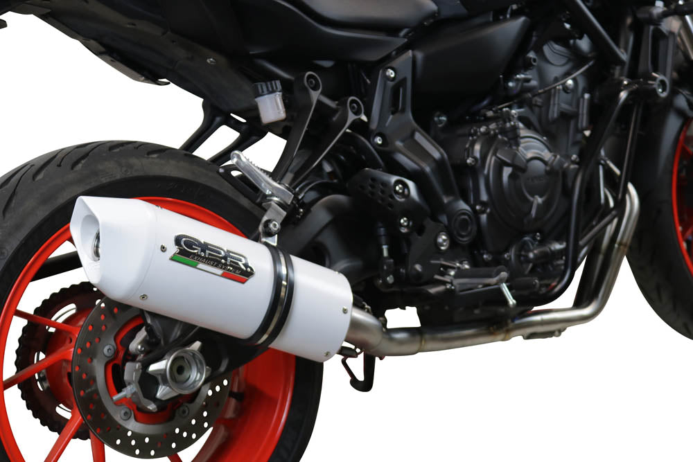 GPR Exhaust System Yamaha MT07 2021-2023, Albus Evo4, Full System Exhaust, Including Removable DB Killer