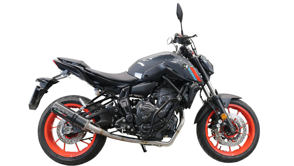 GPR Exhaust System Yamaha MT07 2021-2023, M3 Poppy , Full System Exhaust, Including Removable DB Killer