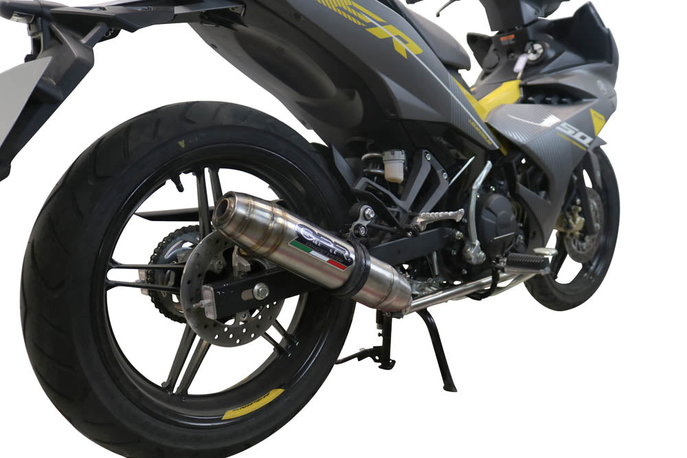 GPR Exhaust System Yamaha Sniper 150 2021-2022, Deeptone Inox, Full System Exhaust, Including Removable DB Killer