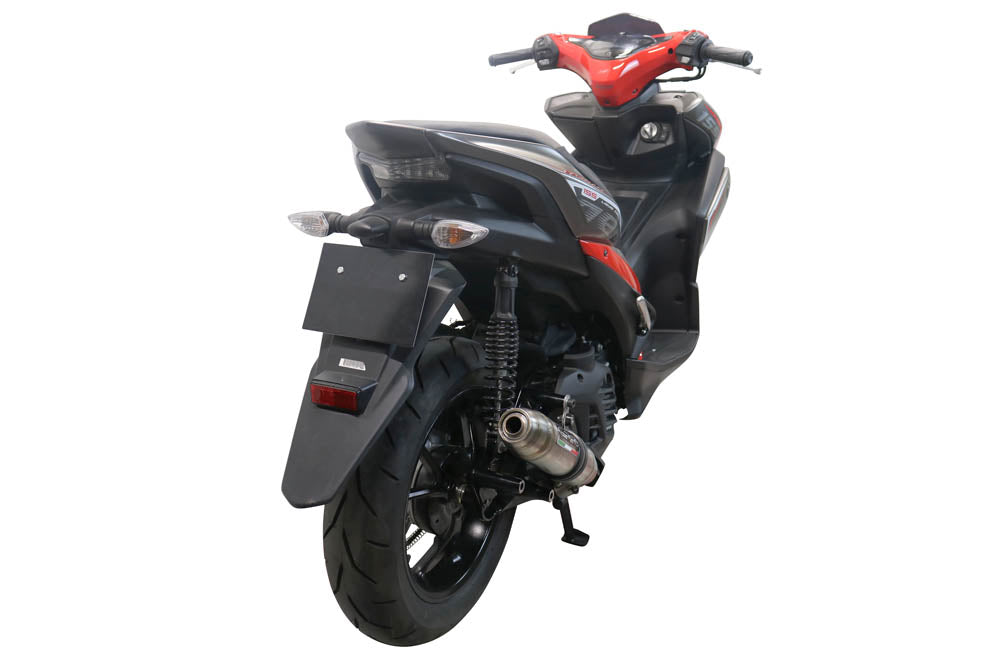 GPR Exhaust System Yamaha Aerox 155 2021-2022, Deeptone Inox, Full System Exhaust, Including Removable DB Killer