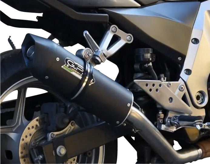 GPR Exhaust System Kawasaki Z750 Z750S 2004-2006, Furore Nero, Slip-on Exhaust Including Removable DB Killer and Link Pipe