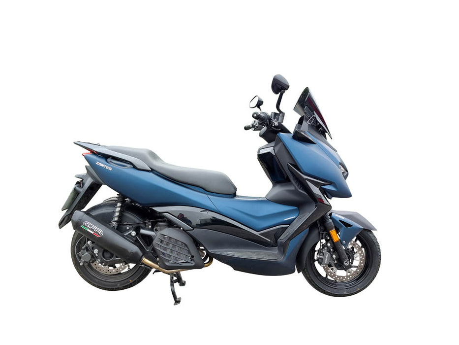 GPR Exhaust System Zontes M 125 2022-2023, Pentaroad Black, Full System Exhaust, Including Removable DB Killer