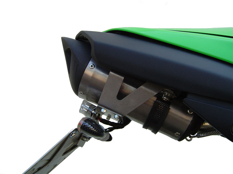 GPR Exhaust System Kawasaki ZX6R 2007-2008, Tiburon Titanium, Slip-on Exhaust Including Removable DB Killer and Link Pipe