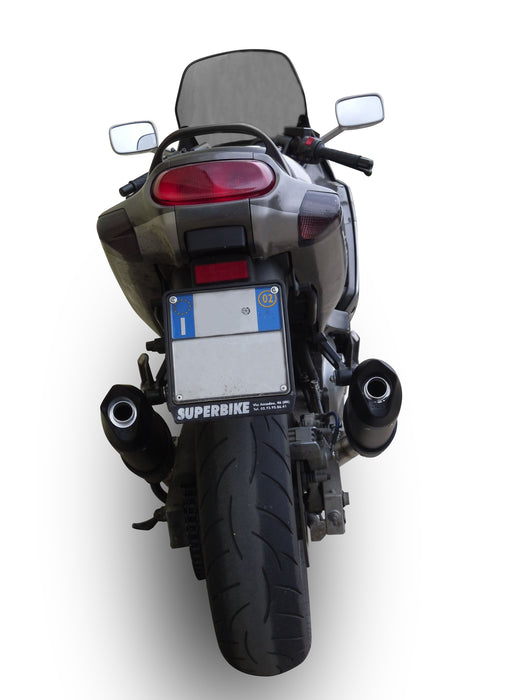 GPR Exhaust System Kawasaki ZZR600 2002-2006, Furore Nero, Dual slip-on Including Removable DB Killers and Link Pipes