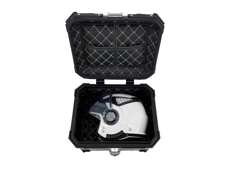 Honda Forza 125 2015-2023 GPR TECH 26 L Aluminum Top Case in Silver with Specific Plate Included