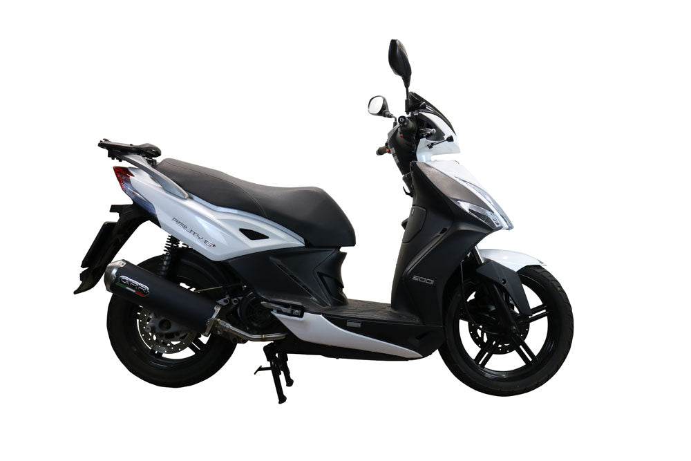 GPR Exhaust System Kymco Agility 200 - I.E. R16 - Plus 2010-2014, Evo4 Road, Full System Exhaust, Including Removable DB Killer
